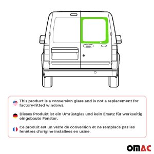 Ford Transit Connect Fixed Glass - Right - Omac - Barn Door Galaxy - '10-'13